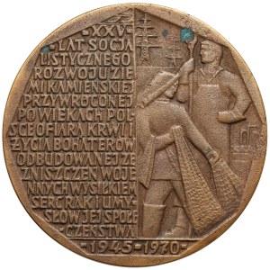 KOWALIK Medal XXV years of development of Kamień Land 1970 - ODLEW