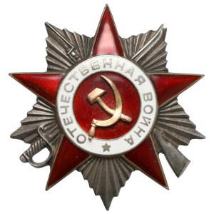 Rosja / ZSRR, Order Wojny Ojczyźnianej kl.II #434909 [1945] - złota nakładka