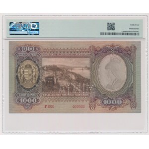 Maďarsko, 1000 Pengö 1943 - SPECIMEN