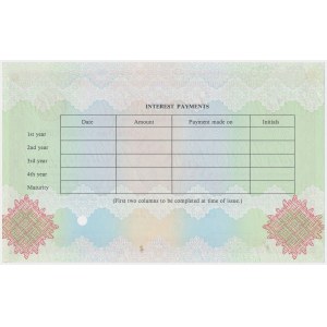 London, Coutts &amp; Co., Commercial Banking Group, SPECIMEN 250,000 Dollars
