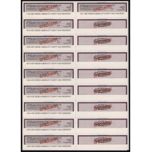 Eurofima, SPECIMEN Obligacji 10.000 Ecu 1989