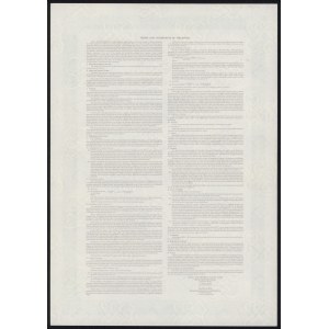 Francja, Credit Agricole, SPECIMEN Obligacji 1 mln Dollars 1989