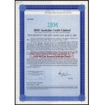 Australia, IBM Australia Credit Limited, SPECIMEN 10,000 Dollars Bonds 1989