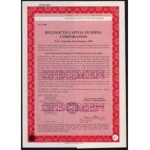 Luxembourg, Bellsouth Capital Funding Corporation, SPECIMEN Bonds 1,000 Ecu 1994