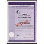 Luxembourg, European Investment Bank, SPECIMEN Bonds 1,000 Pounds 1990