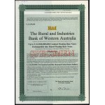 Australia, The Rural and Industries Bank of Western Australia, SPECIMEN Bonds 250,000 Dollars 1989
