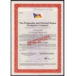 United Kingdom, The Peninsular and Oriental Steam Navigation Company, SPECIMEN Bonds 10,000 Pounds Sterling 1989.