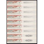 United Kingdom, The Peninsular and Oriental Steam Navigation Company, SPECIMEN Bonds 10,000 Pounds Sterling 1989.