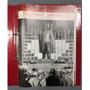 „Banknoty polskie” - wydanie Gazety Wyborczej, komplet zeszytów wraz z REPRINTAMI w albumie
