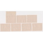 General Government, Bonus stamps 1st issue 1943 - set of types of the highest denomination 50 pts. (7pcs)