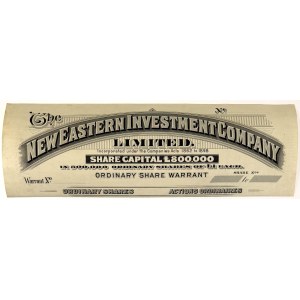 New Eastern Investment Company (unfinished printing)
