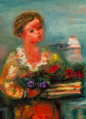 Jakub Zucker (1900 Radom - 1981 Nowy Jork), Paryska kwiaciarka, lata 20.-30. XX w.