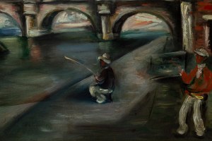 Jakub Zucker (1900 Radom - 1981 Nowy Jork), Pejzaż paryski z widokiem na Pont Neuf, lata 20.-30. XX w.