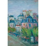 Jakub Zucker (1900 Radom - 1981 New York), Carrefour Vavin in Paris (View of the City Street).