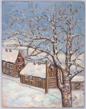 Aleksander Koza (1916-1988), Zima. Podgórze. Myślenicka, lata 70./80. XX w.