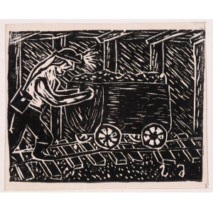 Jerzy Sewina (1932-2001), Bergarbeiter bei der Arbeit, 1977