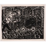 Jerzy Sewina (1932-2001), Górnik przy pracy, 1977