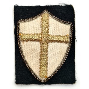Schild der Kreuzritter - Schulterabzeichen der 8. Armee - II. Korps der polnischen Streitkräfte im Westen, [Offiziersabzeichen], [PSZnZ].