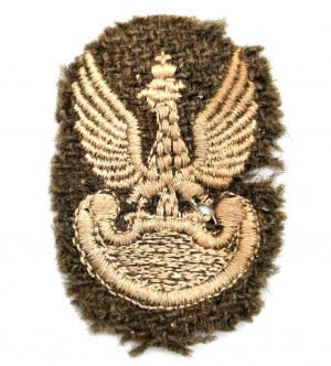 Polish Army eagle fusillade - embroidered - Polish Armed Forces in the West [PSZnZ].