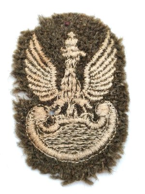 Polish Army eagle fusillade - embroidered - Polish Armed Forces in the West [PSZnZ].