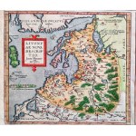 Mapa Polska z roku 1595 - Pomořansko (Gdaňsk, Štětín), Osvětimsko-zátorské knížectví, Inflanty - Abraham Ortelius, [mědirytina ručně kolorovaná].
