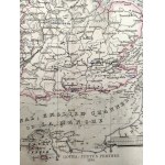 Mapa - Wysp Brytyjskich - XIX wiek [ miedzioryt ręcznie kolorowany], Anglia
