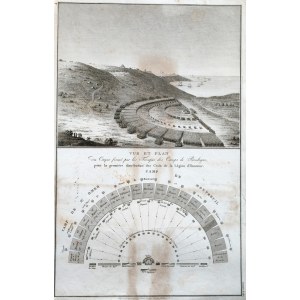 Wojny Napoleońskie - Widok i plan formacji wojsk francuskich podczas rozdania Krzyży Legii Honorowej -Boulogne - 1805 rok, [ Ambrosie Tardieu]