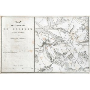 Wojny Napoleońskie - Plan Gołymina i okolic - 1807 rok, [ Ambrosie Tardieu]