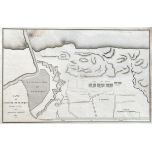 Wojny Napoleońskie - Plan obozu wojskowego w Dunkierce - 1804 rok, [ Ambrosie Tardieu]