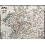 Geograficzny Atlas Świata Józefa Herknera - 20 map - Warszawa 1863, [ Królestwo Polskie, Prusy, Europa Azja, Stany Zjednoczone]