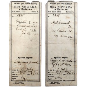Prescriptions from the Pharmacy under Providence in Zator - 1932