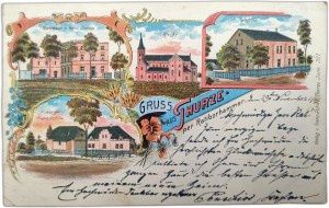 Postcard - Collage - village of Turze, Raciborski county, ca. 1907 [ Racibórz].