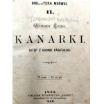 Volody Skiba ( Sabowski Wladyslaw), Canaries - a paragraph from the parish chronicle, Lviv 1869 [ First Edition].