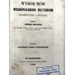 Małecki Antoni - Wybór mów staropolskich świeckich sejmowych i innych - Kraków 1860