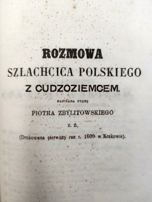 Some poetry by Andrzej and Piotr Zbylitowski - Krakow 1860 [ Żywot szlachcica we wsi and others].