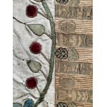 Ozdobná tkanina s fragmentom opasku zo Slucka [kontusz]? Pohraničie, Ľvov 18. storočie