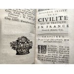 Courtin A. - Nové pojednání o zdvořilosti [ savoir vivre] ve Francii v praxi - Amsterdam 1708