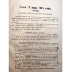 Dokumenty Chwili - 13 - 16 MAJA 1926 w Warszawie [ przewrót majowy ] - Przebieg tragicznych wypadków na podstawie komunikatów oficjalnych , prasy i spostrzeżeń świadków, Warszawa dnia 17 maja 1926
