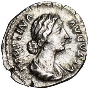 Roman Empire, Faustina the Younger, denarius 161-176, men. Rome