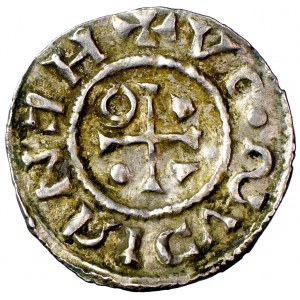 Germany, Bavaria, Henry II as Prince (IV), denarius 995-1002, men. Regensburg