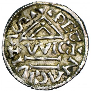 Germany, Bavaria, Henry II as Prince (IV), denarius 995-1002, men. Regensburg