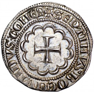 Outremer (Latin East, Crusaders), County of Tripoli, Bohemund VII (1275-1287), half-penny, men. Tripoli