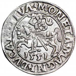 Poland, Sigismund Augustus, Lithuania, half-groszek 1551, men. Vilnius