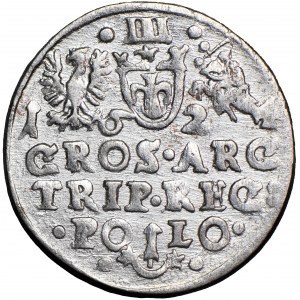 Poland, Sigismund III, Crown, trojak 1624, men. Kraków