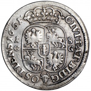 Poland, Jan Kazimierz, Crown, ort 1651, men. Bydgoszcz, Krzysztof Guttman