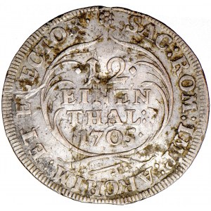 Poland (Saxony), Frederick August I (King August II of Poland), dwugrosz (1/12 thaler) 1705, mens. Dresden - PRÓBA (?).