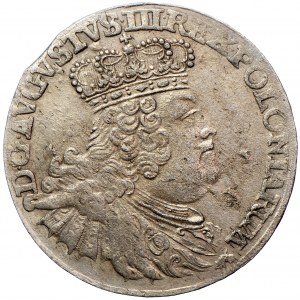Polska (Saksonia), August III, szóstak 1756, men. Lipsk, E. Croll