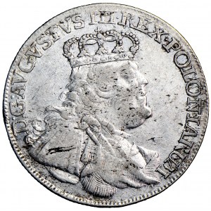 Poland (Saxony), August III, ort 1754, men. Leipzig, E. Croll