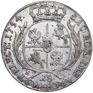 Poland (Saxony), August III, ort 1754, men. Leipzig, E. Croll