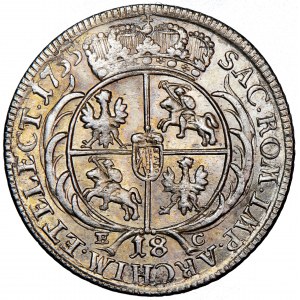 Poland (Saxony), August III, ort 1755, men. Leipzig, E. Croll